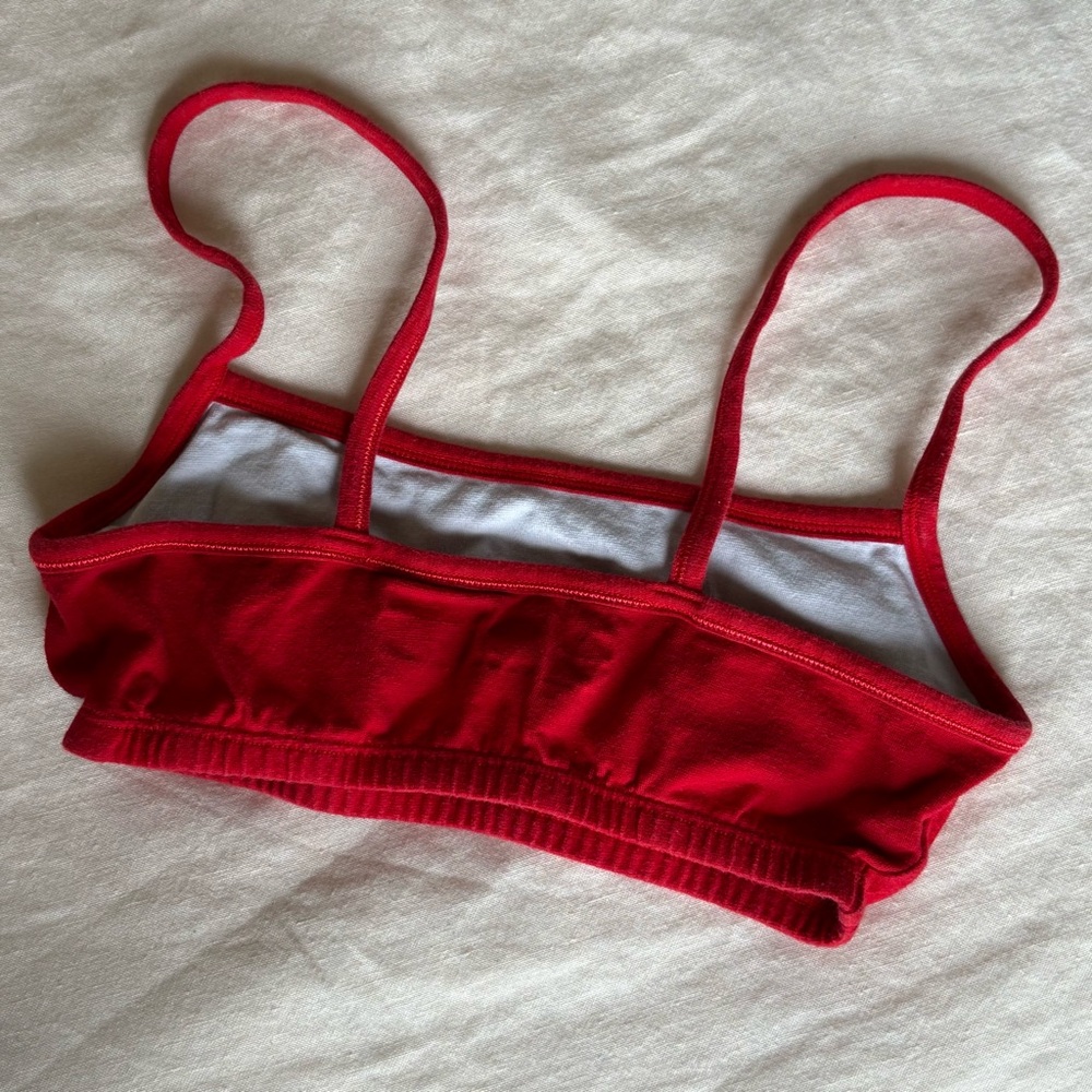 Red Women's Bralette - Picture 2 of 6